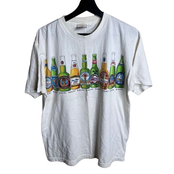American Vintage Hawaii Kauai Beer T Shirt Large - Picture 1 of 5